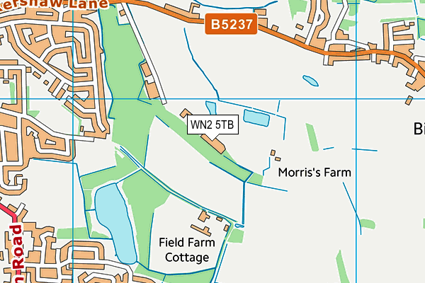 WN2 5TB map - OS VectorMap District (Ordnance Survey) WN2 5TB map - OS VectorMap District (Ordnance Survey)