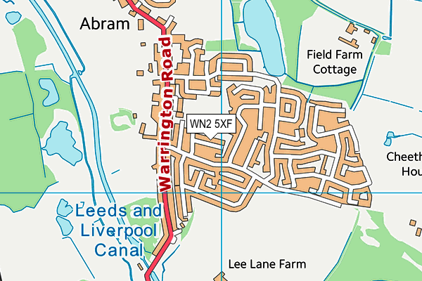 WN2 5XF map - OS VectorMap District (Ordnance Survey) WN2 5XF map - OS VectorMap District (Ordnance Survey)