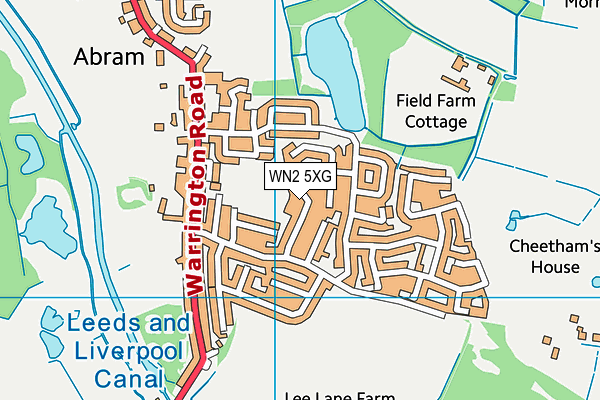 WN2 5XG map - OS VectorMap District (Ordnance Survey) WN2 5XG map - OS VectorMap District (Ordnance Survey)