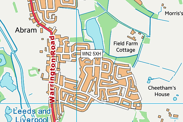 WN2 5XH map - OS VectorMap District (Ordnance Survey) WN2 5XH map - OS VectorMap District (Ordnance Survey)