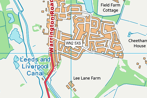 WN2 5XS map - OS VectorMap District (Ordnance Survey) WN2 5XS map - OS VectorMap District (Ordnance Survey)