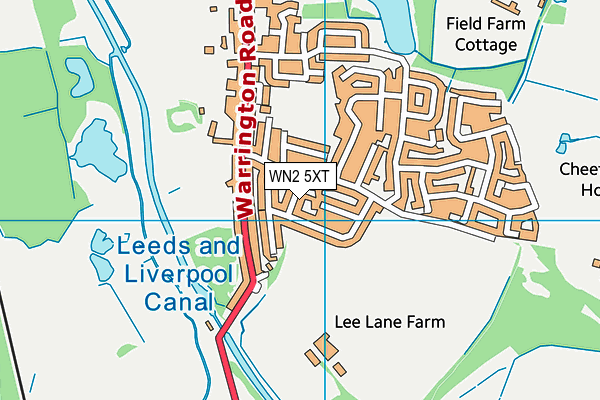 WN2 5XT map - OS VectorMap District (Ordnance Survey) WN2 5XT map - OS VectorMap District (Ordnance Survey)