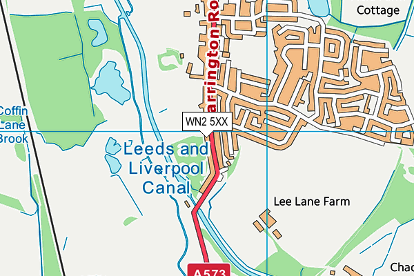 WN2 5XX map - OS VectorMap District (Ordnance Survey) WN2 5XX map - OS VectorMap District (Ordnance Survey)