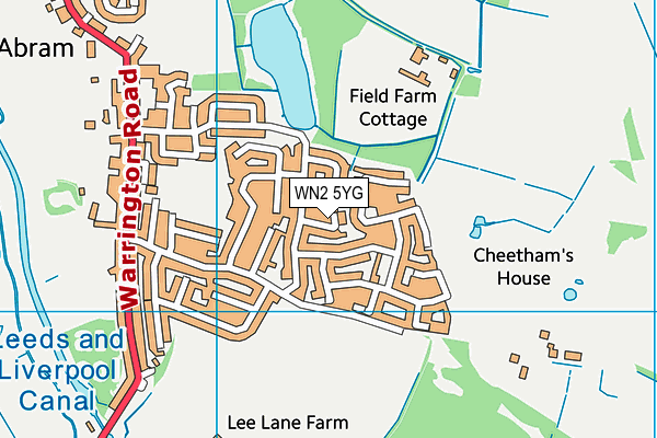 WN2 5YG map - OS VectorMap District (Ordnance Survey) WN2 5YG map - OS VectorMap District (Ordnance Survey)