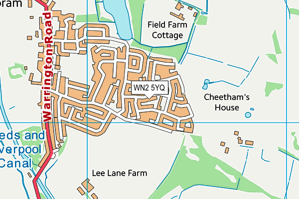 WN2 5YQ map - OS VectorMap District (Ordnance Survey) WN2 5YQ map - OS VectorMap District (Ordnance Survey)