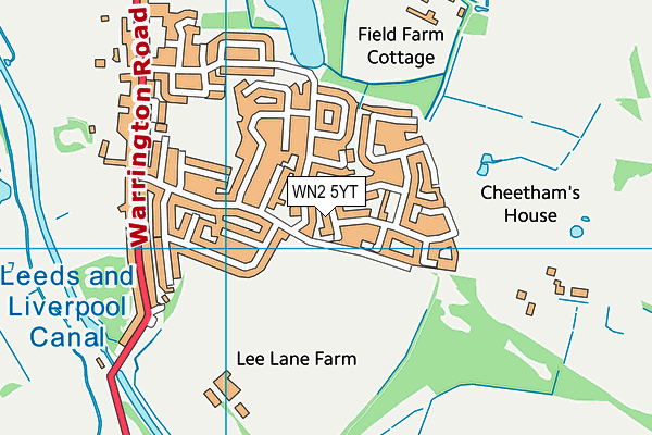 WN2 5YT map - OS VectorMap District (Ordnance Survey) WN2 5YT map - OS VectorMap District (Ordnance Survey)
