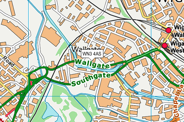 WN3 4AS map - OS VectorMap District (Ordnance Survey) WN3 4AS map - OS VectorMap District (Ordnance Survey)