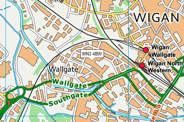 WN3 4BW map - OS VectorMap District (Ordnance Survey) WN3 4BW map - OS VectorMap District (Ordnance Survey)