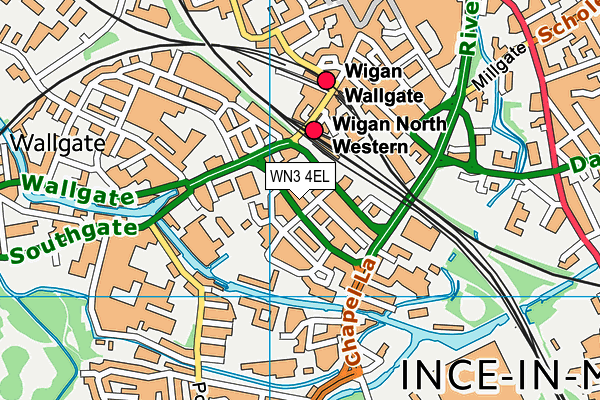 WN3 4EL map - OS VectorMap District (Ordnance Survey) WN3 4EL map - OS VectorMap District (Ordnance Survey)