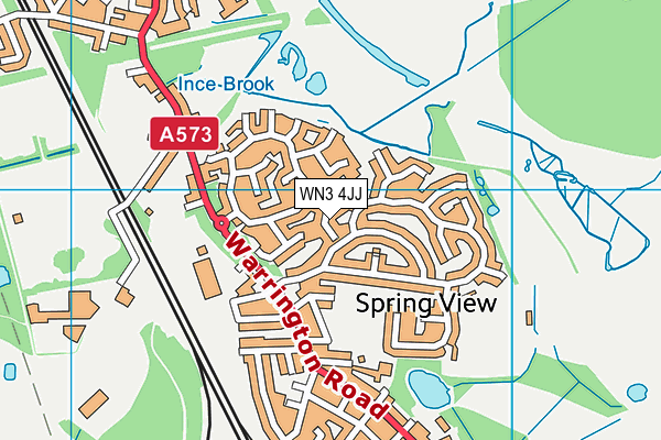 WN3 4JJ map - OS VectorMap District (Ordnance Survey) WN3 4JJ map - OS VectorMap District (Ordnance Survey)