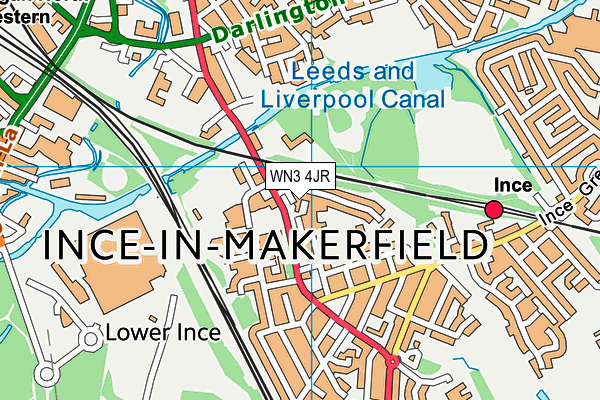 WN3 4JR map - OS VectorMap District (Ordnance Survey)