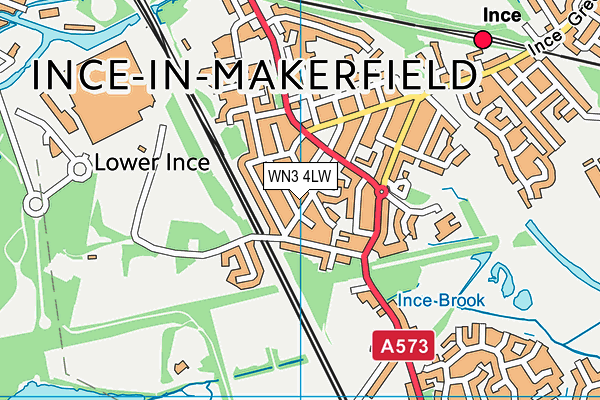 WN3 4LW map - OS VectorMap District (Ordnance Survey) WN3 4LW map - OS VectorMap District (Ordnance Survey)