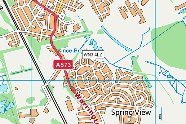 WN3 4LZ map - OS VectorMap District (Ordnance Survey) WN3 4LZ map - OS VectorMap District (Ordnance Survey)
