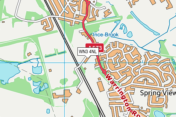 WN3 4NL map - OS VectorMap District (Ordnance Survey) WN3 4NL map - OS VectorMap District (Ordnance Survey)