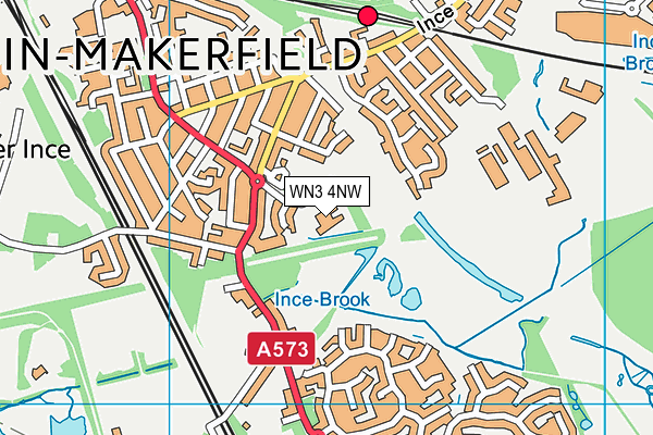 WN3 4NW map - OS VectorMap District (Ordnance Survey) WN3 4NW map - OS VectorMap District (Ordnance Survey)