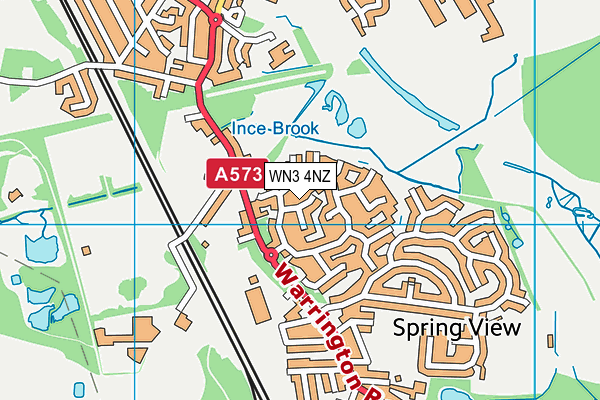 WN3 4NZ map - OS VectorMap District (Ordnance Survey) WN3 4NZ map - OS VectorMap District (Ordnance Survey)