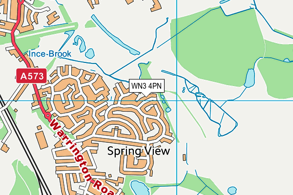 WN3 4PN map - OS VectorMap District (Ordnance Survey) WN3 4PN map - OS VectorMap District (Ordnance Survey)