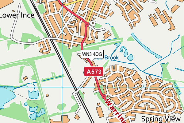 WN3 4QG map - OS VectorMap District (Ordnance Survey) WN3 4QG map - OS VectorMap District (Ordnance Survey)