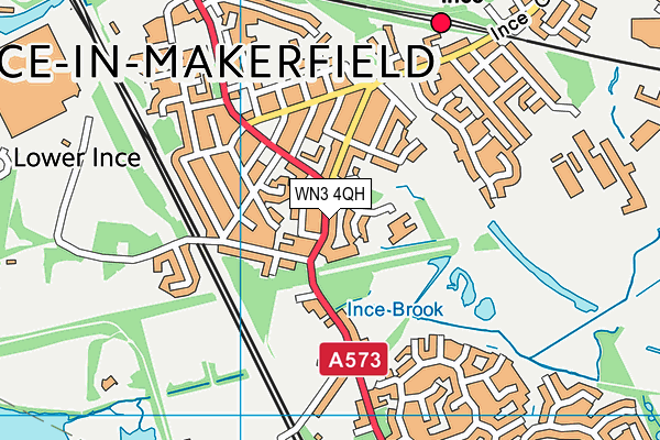 WN3 4QH map - OS VectorMap District (Ordnance Survey) WN3 4QH map - OS VectorMap District (Ordnance Survey)