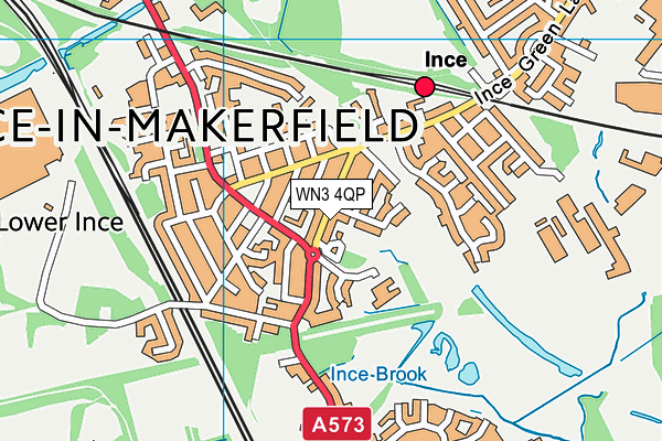 WN3 4QP map - OS VectorMap District (Ordnance Survey) WN3 4QP map - OS VectorMap District (Ordnance Survey)