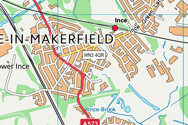WN3 4QR map - OS VectorMap District (Ordnance Survey) WN3 4QR map - OS VectorMap District (Ordnance Survey)