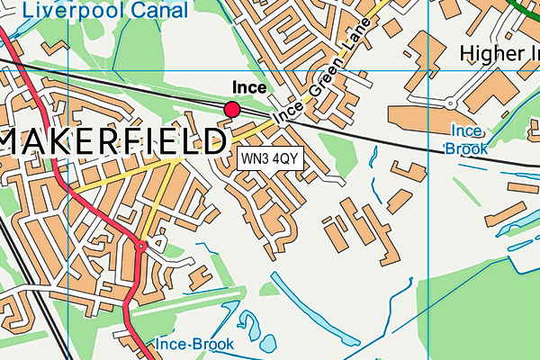 WN3 4QY map - OS VectorMap District (Ordnance Survey) WN3 4QY map - OS VectorMap District (Ordnance Survey)