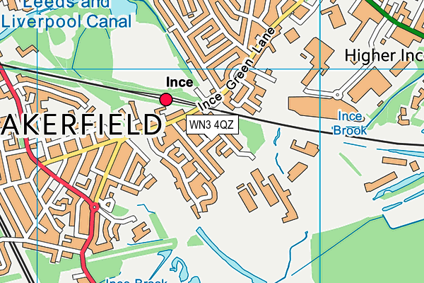 WN3 4QZ map - OS VectorMap District (Ordnance Survey) WN3 4QZ map - OS VectorMap District (Ordnance Survey)