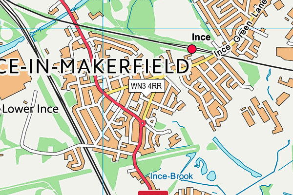 WN3 4RR map - OS VectorMap District (Ordnance Survey) WN3 4RR map - OS VectorMap District (Ordnance Survey)