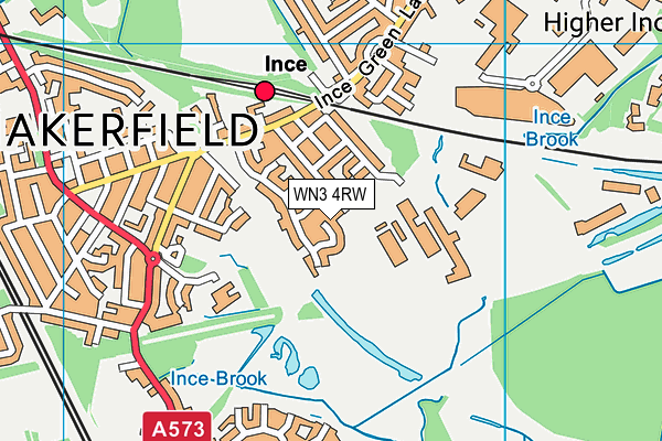 WN3 4RW map - OS VectorMap District (Ordnance Survey) WN3 4RW map - OS VectorMap District (Ordnance Survey)