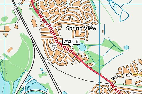 WN3 4TE map - OS VectorMap District (Ordnance Survey) WN3 4TE map - OS VectorMap District (Ordnance Survey)