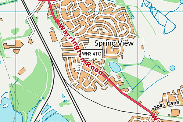 WN3 4TG map - OS VectorMap District (Ordnance Survey) WN3 4TG map - OS VectorMap District (Ordnance Survey)
