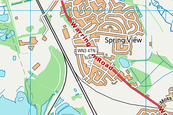 WN3 4TN map - OS VectorMap District (Ordnance Survey) WN3 4TN map - OS VectorMap District (Ordnance Survey)