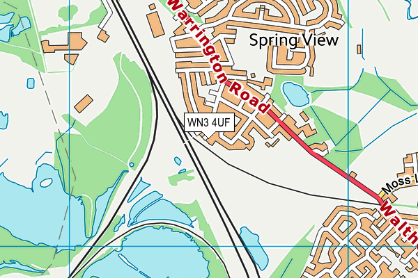 WN3 4UF map - OS VectorMap District (Ordnance Survey) WN3 4UF map - OS VectorMap District (Ordnance Survey)