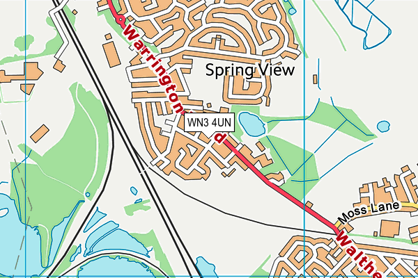 WN3 4UN map - OS VectorMap District (Ordnance Survey) WN3 4UN map - OS VectorMap District (Ordnance Survey)