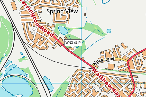 WN3 4UP map - OS VectorMap District (Ordnance Survey) WN3 4UP map - OS VectorMap District (Ordnance Survey)