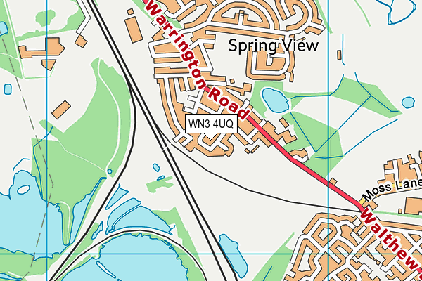 WN3 4UQ map - OS VectorMap District (Ordnance Survey) WN3 4UQ map - OS VectorMap District (Ordnance Survey)