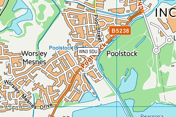 WN3 5DU map - OS VectorMap District (Ordnance Survey) WN3 5DU map - OS VectorMap District (Ordnance Survey)