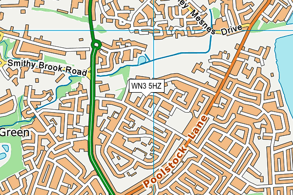 WN3 5HZ map - OS VectorMap District (Ordnance Survey) WN3 5HZ map - OS VectorMap District (Ordnance Survey)