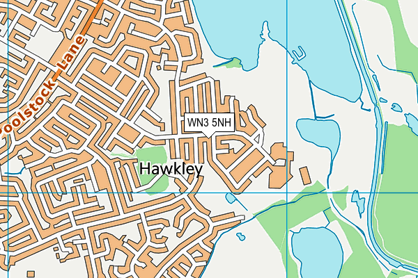WN3 5NH map - OS VectorMap District (Ordnance Survey) WN3 5NH map - OS VectorMap District (Ordnance Survey)