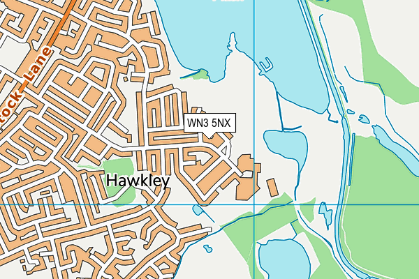 WN3 5NX map - OS VectorMap District (Ordnance Survey) WN3 5NX map - OS VectorMap District (Ordnance Survey)