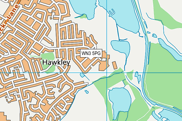 WN3 5PG map - OS VectorMap District (Ordnance Survey) WN3 5PG map - OS VectorMap District (Ordnance Survey)