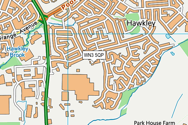 WN3 5QP map - OS VectorMap District (Ordnance Survey) WN3 5QP map - OS VectorMap District (Ordnance Survey)