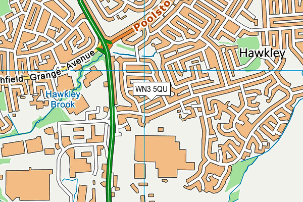 WN3 5QU map - OS VectorMap District (Ordnance Survey) WN3 5QU map - OS VectorMap District (Ordnance Survey)