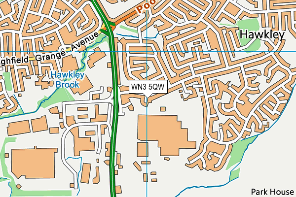 WN3 5QW map - OS VectorMap District (Ordnance Survey) WN3 5QW map - OS VectorMap District (Ordnance Survey)