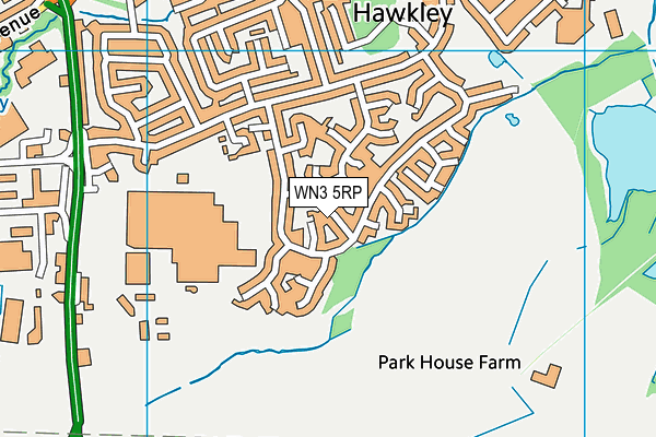 WN3 5RP map - OS VectorMap District (Ordnance Survey) WN3 5RP map - OS VectorMap District (Ordnance Survey)