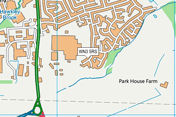 WN3 5RS map - OS VectorMap District (Ordnance Survey) WN3 5RS map - OS VectorMap District (Ordnance Survey)