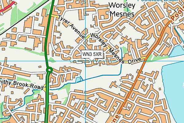WN3 5XR map - OS VectorMap District (Ordnance Survey) WN3 5XR map - OS VectorMap District (Ordnance Survey)