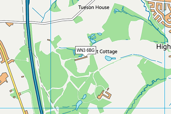 WN3 6BG map - OS VectorMap District (Ordnance Survey) WN3 6BG map - OS VectorMap District (Ordnance Survey)