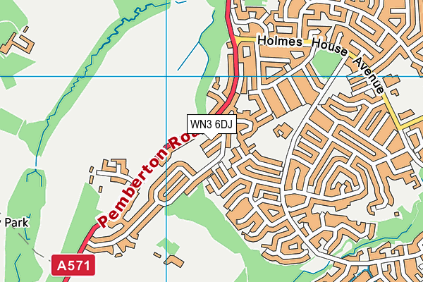 WN3 6DJ map - OS VectorMap District (Ordnance Survey) WN3 6DJ map - OS VectorMap District (Ordnance Survey)