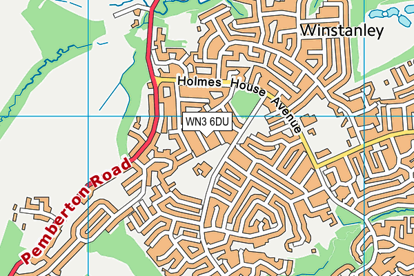 WN3 6DU map - OS VectorMap District (Ordnance Survey) WN3 6DU map - OS VectorMap District (Ordnance Survey)